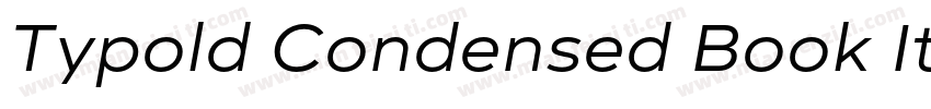 Typold Condensed Book Italic字体转换